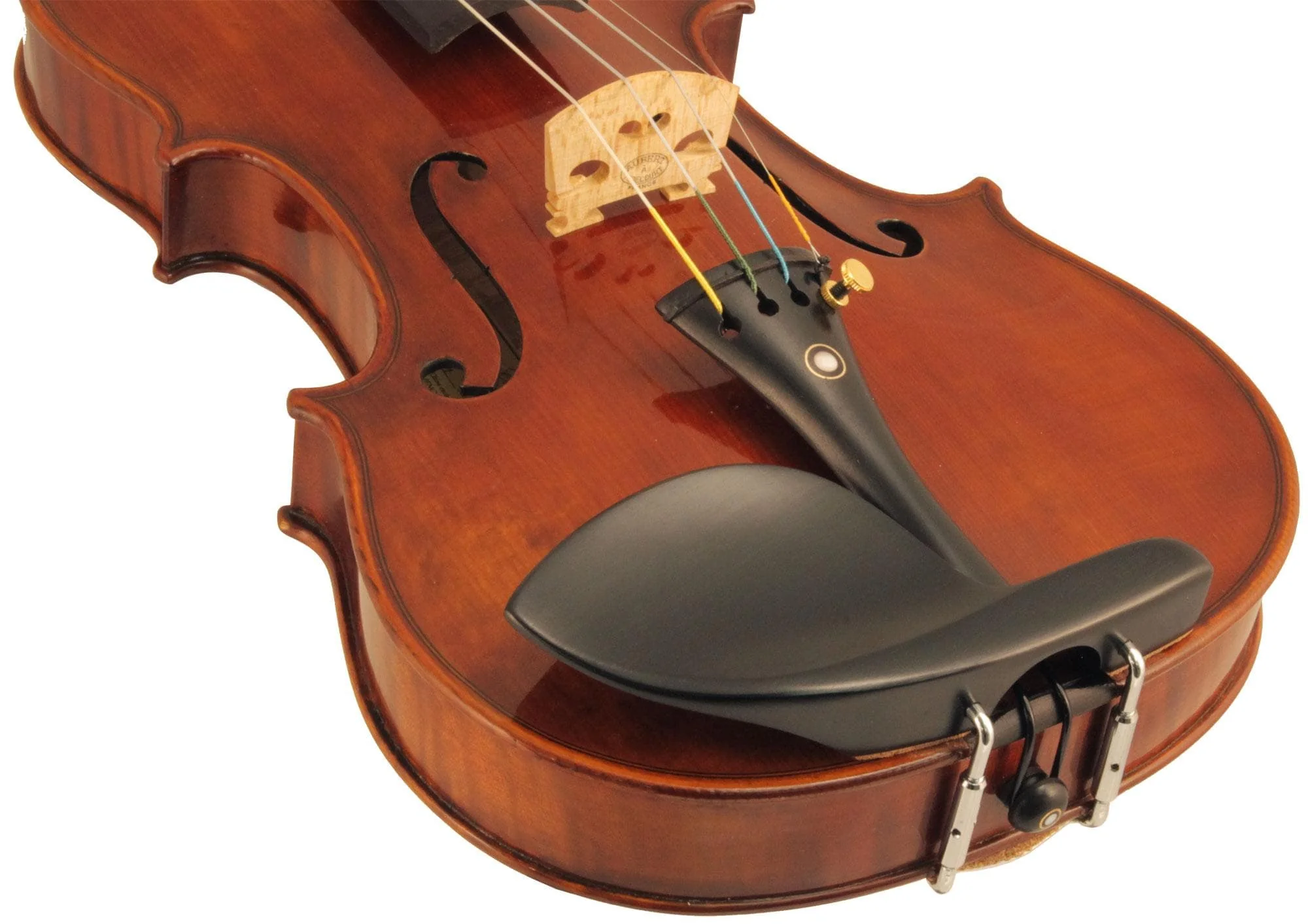 Guarneri Violin Chinrest Ebony Old Hill Plate 4/4