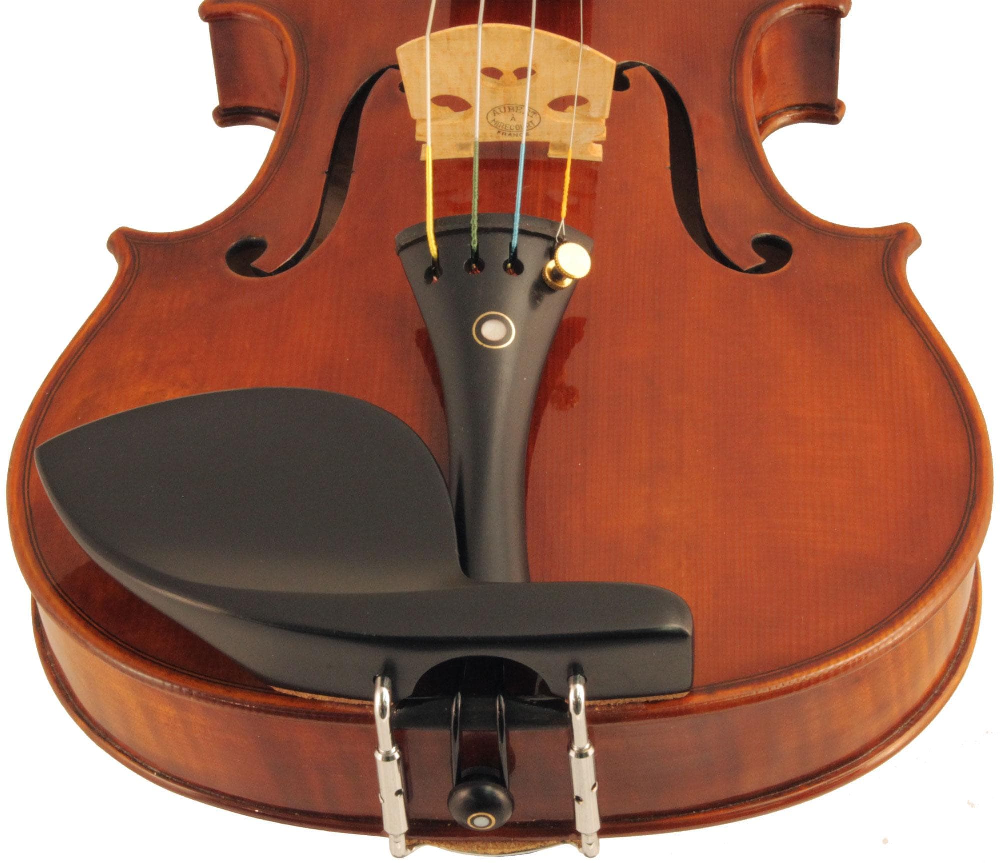 Guarneri Violin Chinrest Ebony Old Hill Plate 4/4 - Image 2