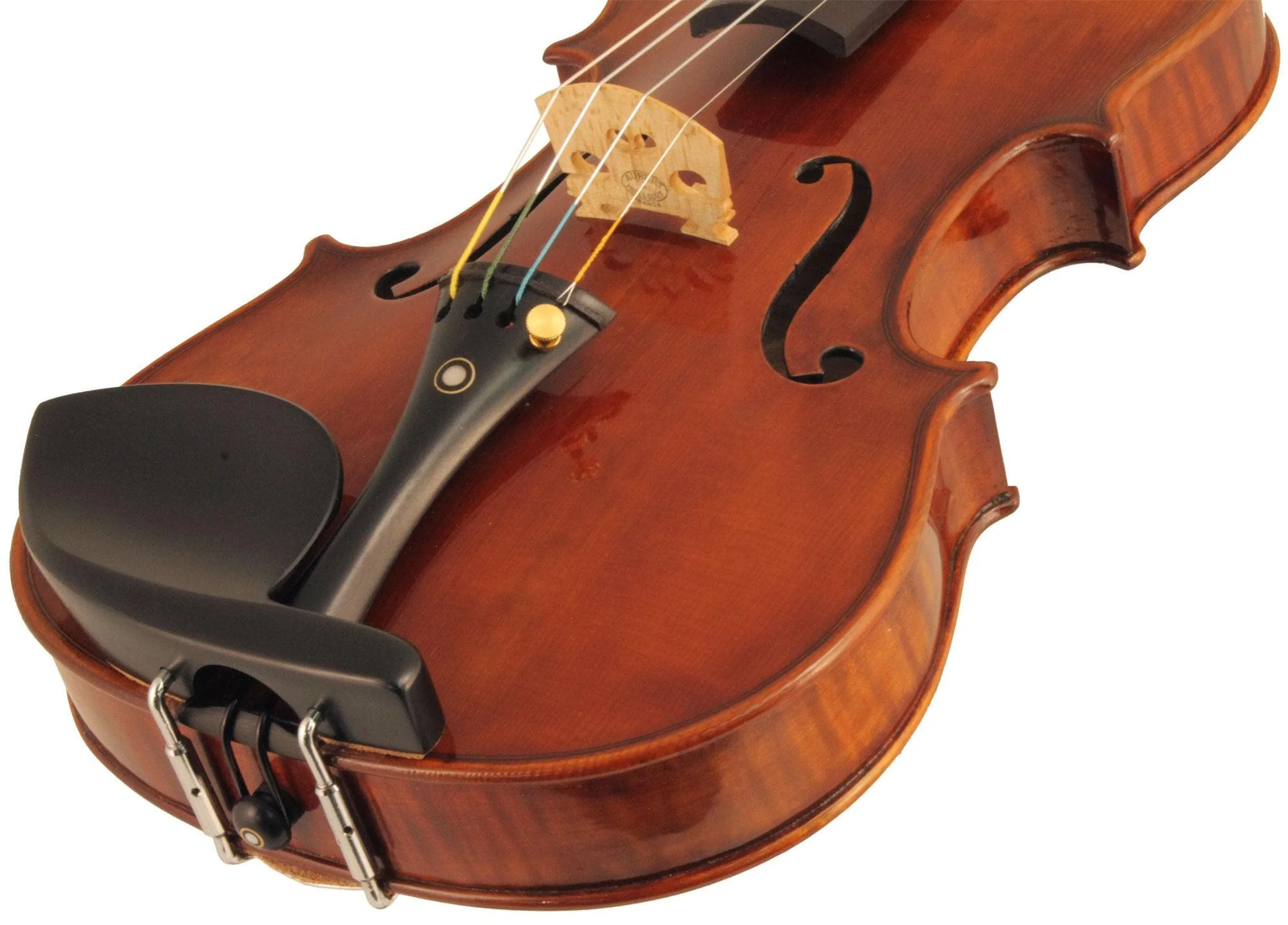Guarneri Violin Chinrest Ebony Old Hill Plate 4/4 - Image 3