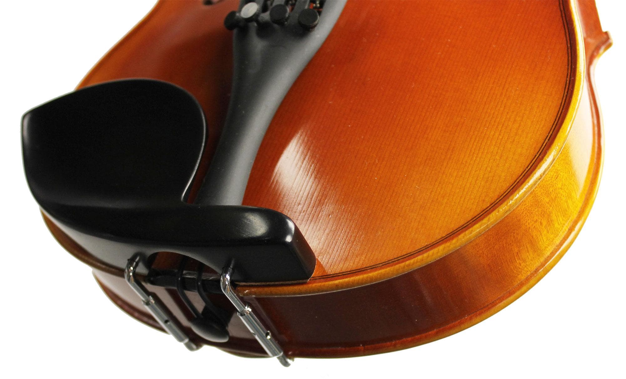 Guarneri Violin Chinrest Ebony Old Hill Plate 4/4 - Image 4