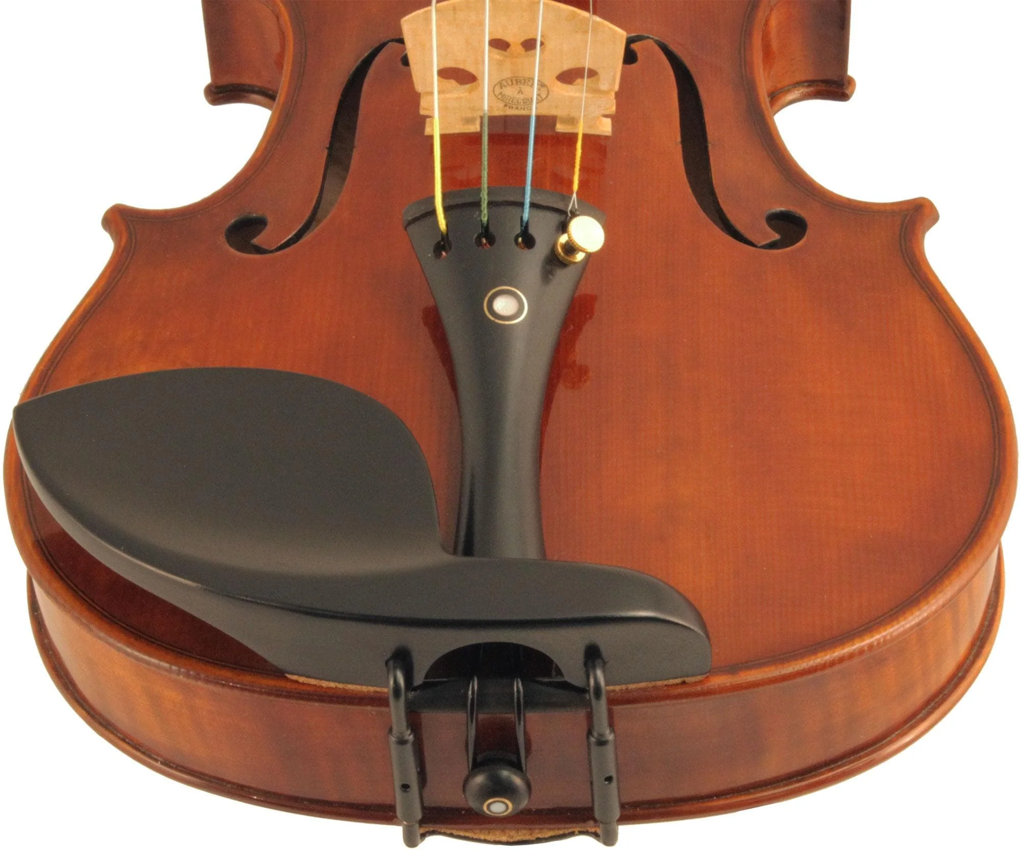 Guarneri Violin Chinrest Ebony w/ Black Clamp - Image 2