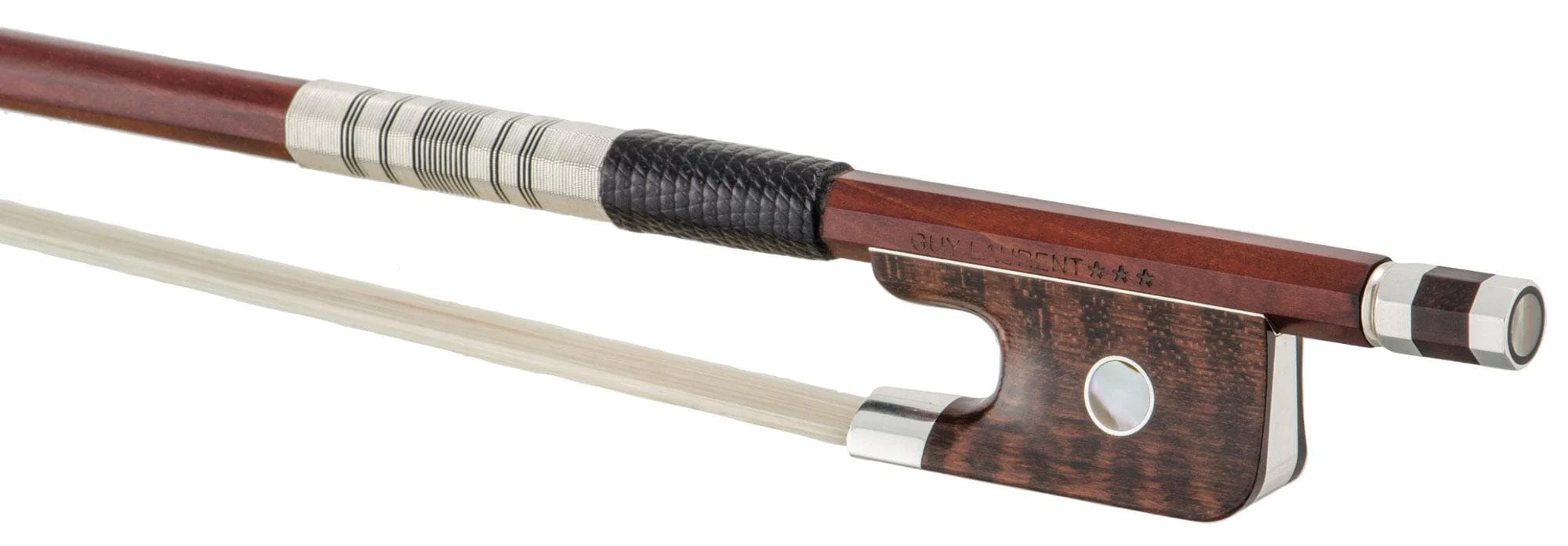Guy Laurent® Pernambuco Three Star Viola Bow - Image 2
