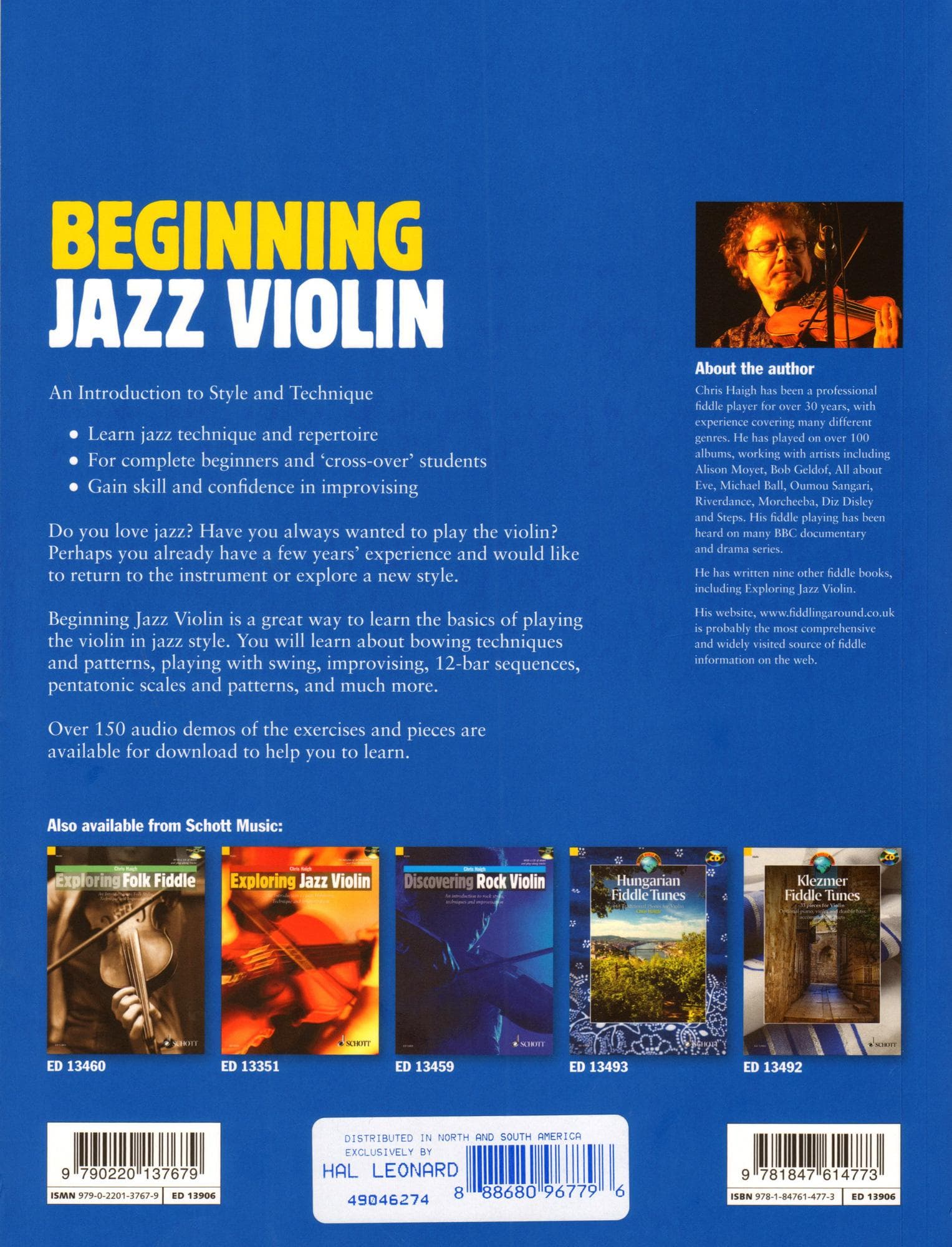 Haigh, Chris - Beginning Jazz Violin: An Introduction to Style and Technique - w/ Online Audio Access - Schott - Image 7