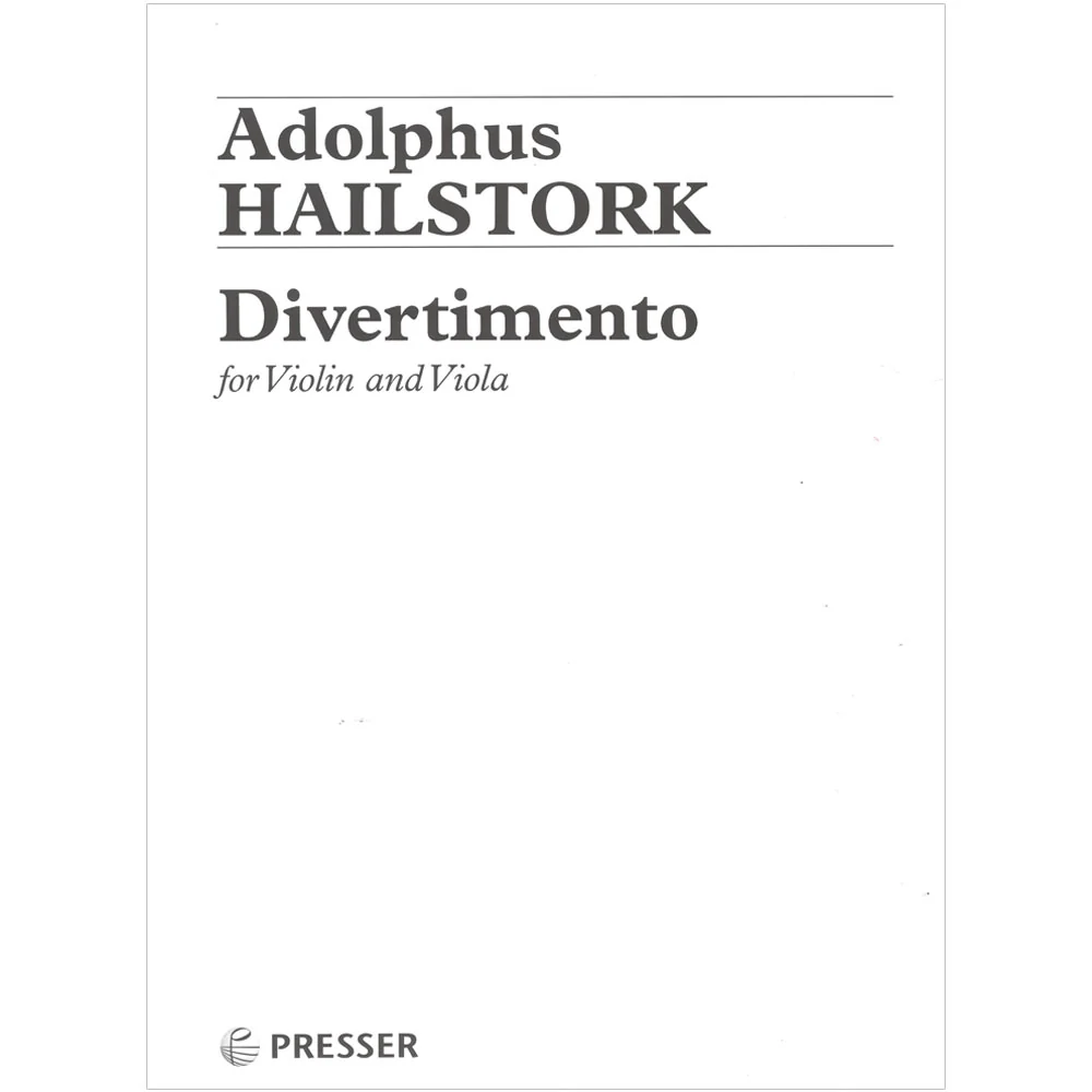 Hailstork, Adolphus - Divertimento for Violin and Viola - Presser - Image 2