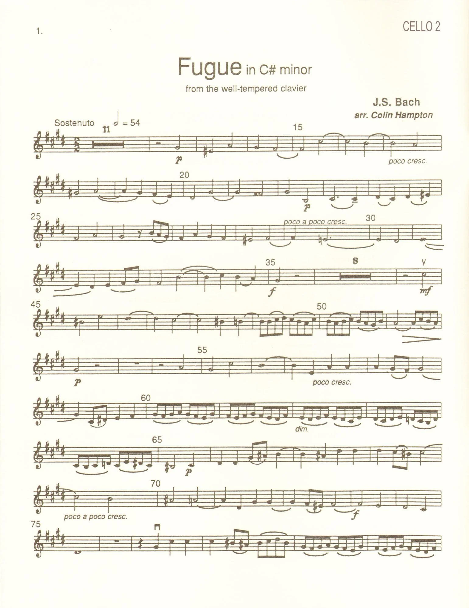 Hampton, Colin - Cello Quintets - Five Cellos - Spruce Publications - Image 4