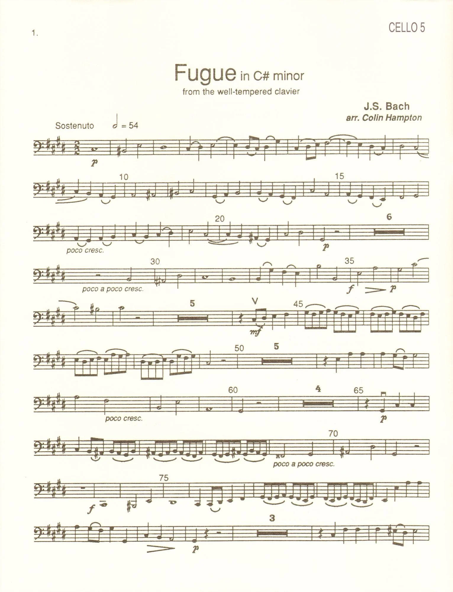 Hampton, Colin - Cello Quintets - Five Cellos - Spruce Publications - Image 7