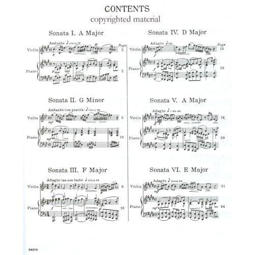 Handel, George Frideric - Six Sonatas (Complete) - Violin and Piano - edited by Adolfo Betti - G Schirmer Edition - Image 2