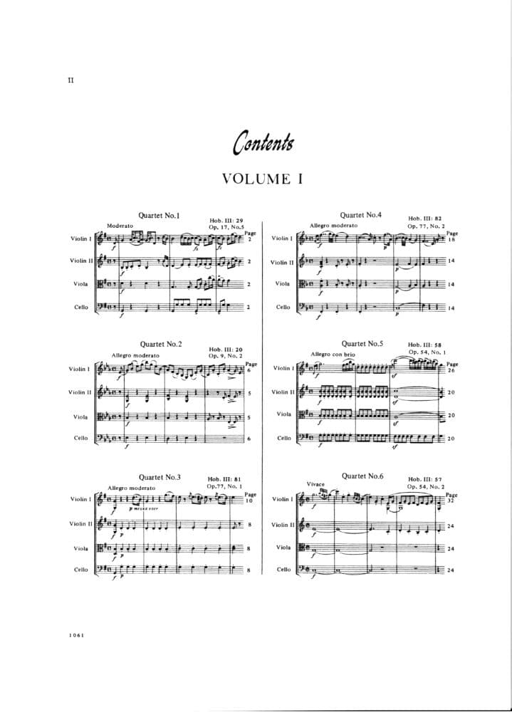 Haydn, Franz Joseph - 30 Celebrated Quartets, Volume 1 - String Quartet - edited by Reinhold Jockisch - International Edition - Image 2