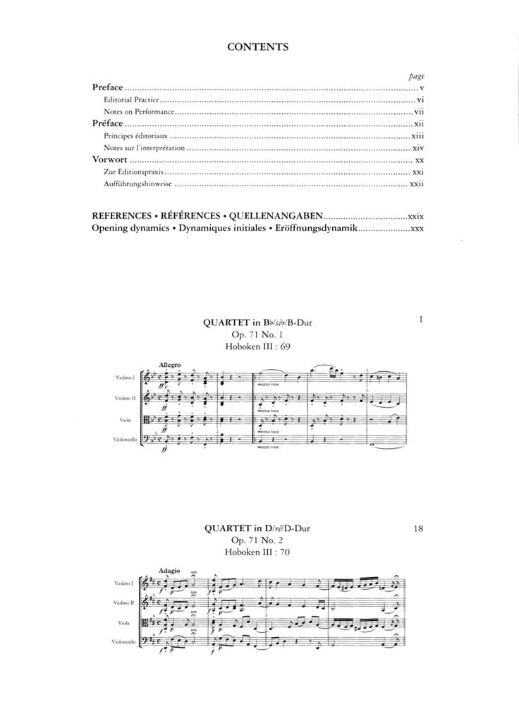 Haydn, Joseph - 6 String Quartets, Op 71 and 74 - edited by Simon Rowland-Jones - Edition Peters - Image 2