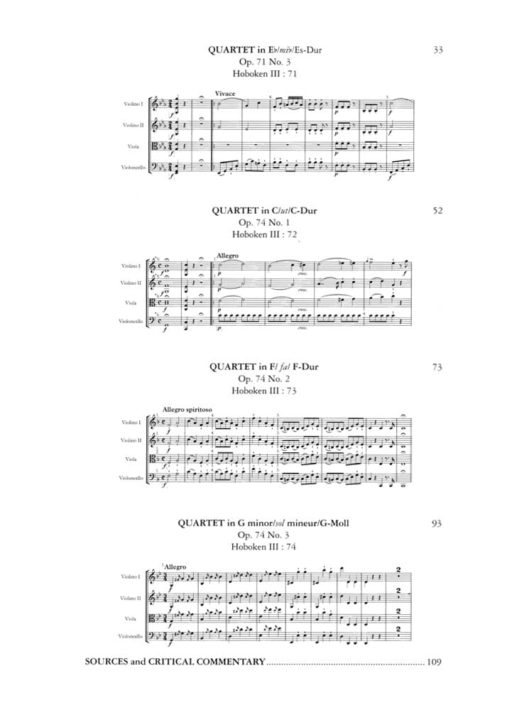 Haydn, Joseph - 6 String Quartets, Op 71 and 74 - edited by Simon Rowland-Jones - Edition Peters - Image 3