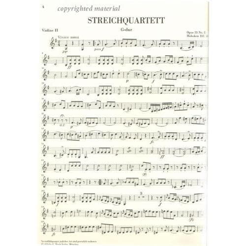 Haydn, Franz Joseph - String Quartets, Volume 5: Op 33 - edited by Georg Feder and Sonja Gerlach - G Henle Verlag URTEXT - Image 3
