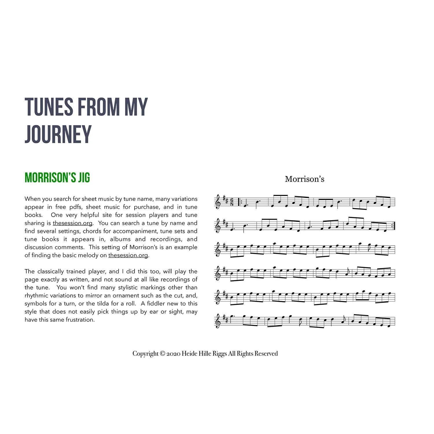 Heide Hille Riggs - Fiddler's Full Circle - Digital Download - Image 3