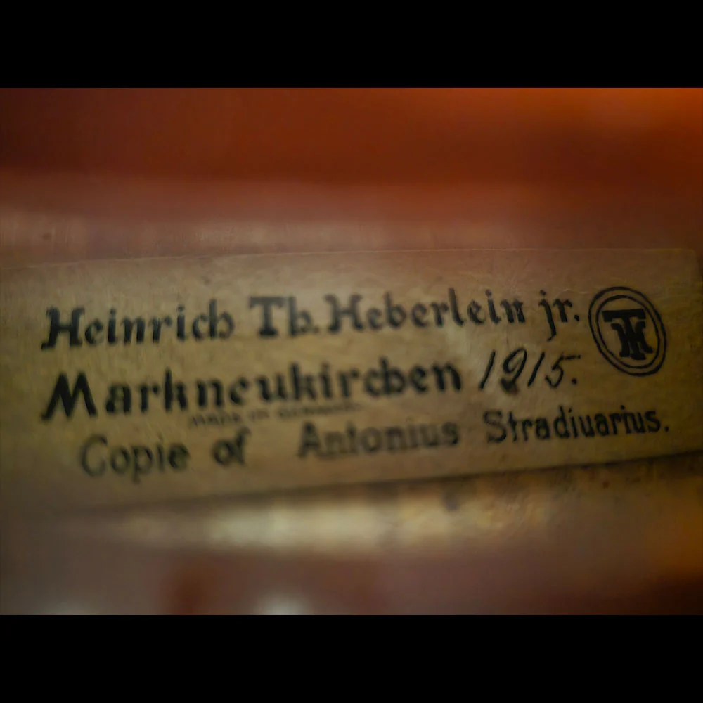 Heinrich Th. Heberlein, Jr. Violin, Markneukirchen, 1915 - Image 6