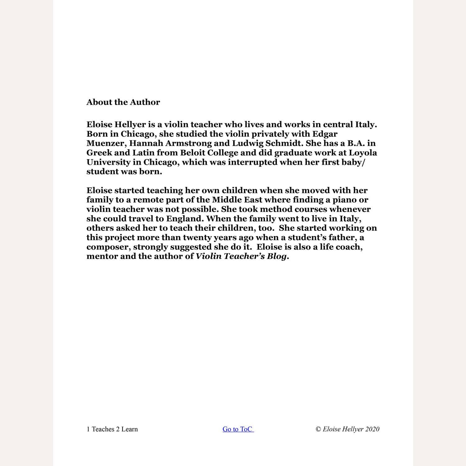 1 Teaches 2 Learn: Private Music Teaching and You – Eloise Hellyer – Digital Download - Image 4