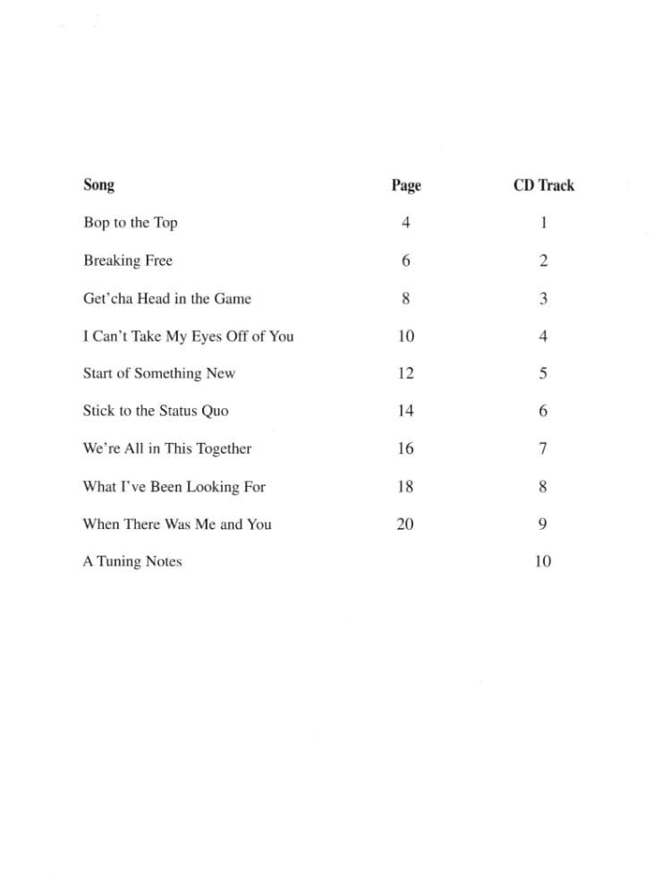 High School Musical - Violin - Book/CD set - Hal Leonard Edition - Image 2