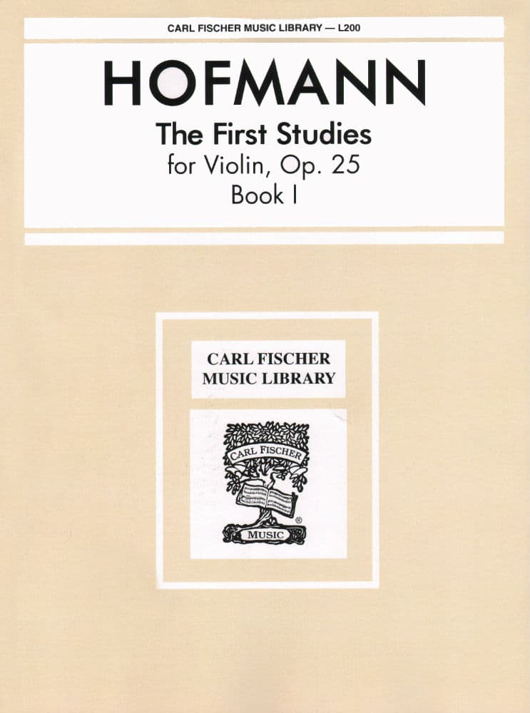 Hofmann, Richard - The First Studies, Op 25, Book 1 - Violin solo - Carl Fischer Edition