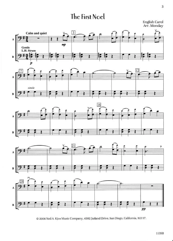 Monday, Deborah Baker - Holidays Extraordinaire! - Bass - edited by Janice McAllister - Kjos Music Co - Image 3