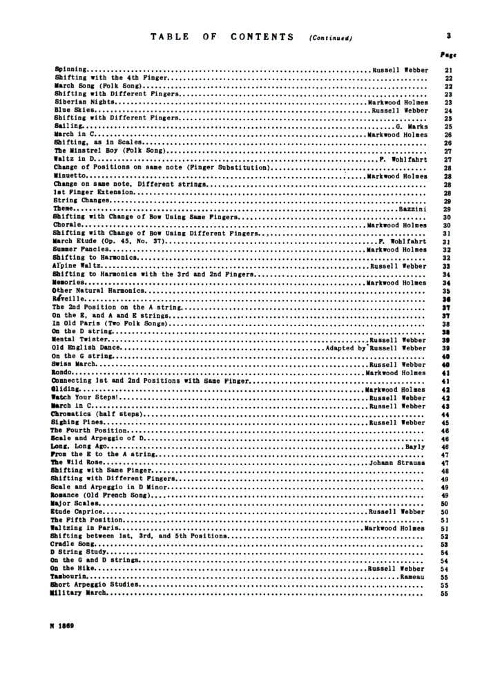 Holmes/Webber - Above the First Position - Violin solo - Carl Fischer Edition - Image 3