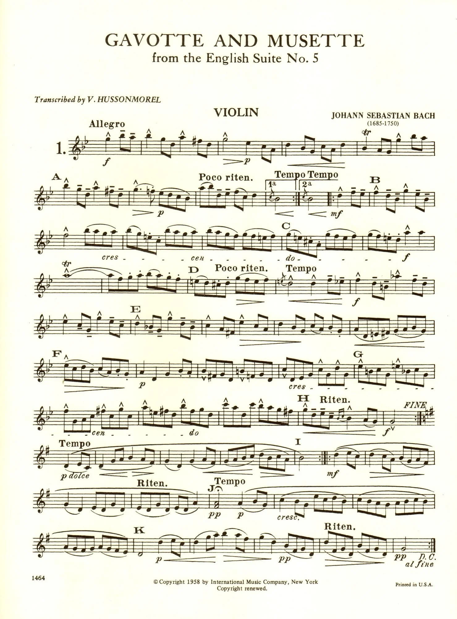 Album of Classical Pieces - Violin and Viola - edited by V Hussonmorel - International Music Co - Image 2