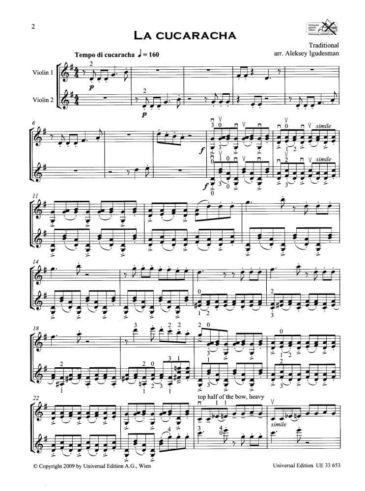 Latin & More: Violin Duets - Two Violins - arranged by Aleksey Igudesman - Universal Edition - Image 3