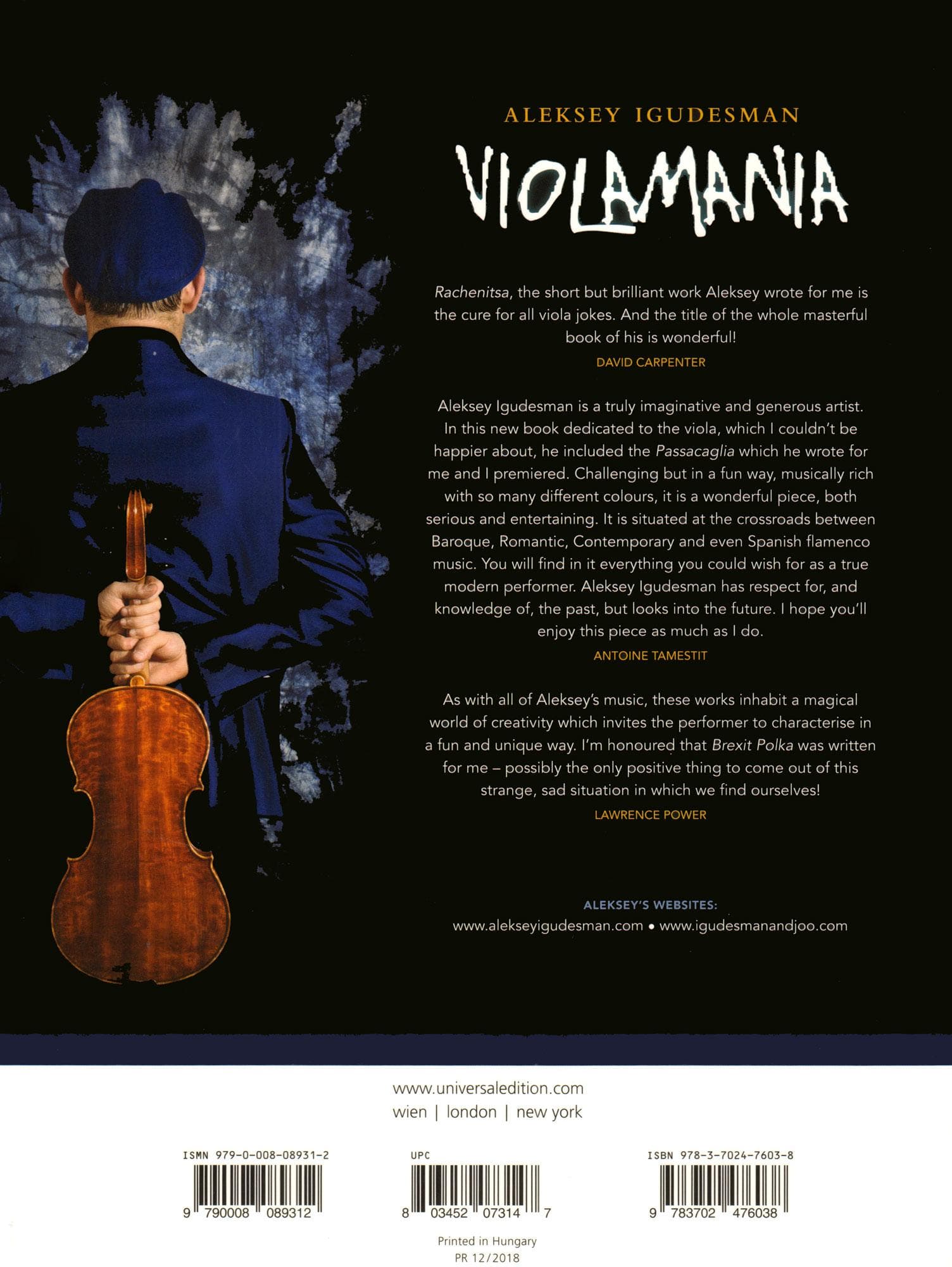 Igudesman, Aleksey - Violamania for Solo Viola - Universal Edition - Image 4