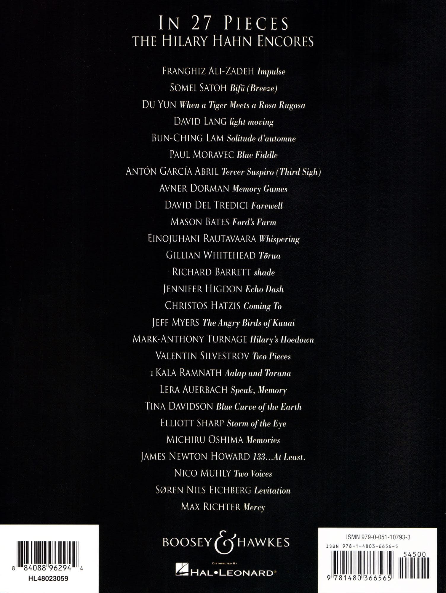 In 27 Pieces: The Hilary Hahn Encores - for Violin and Piano - Boosey & Hawkes - Image 4