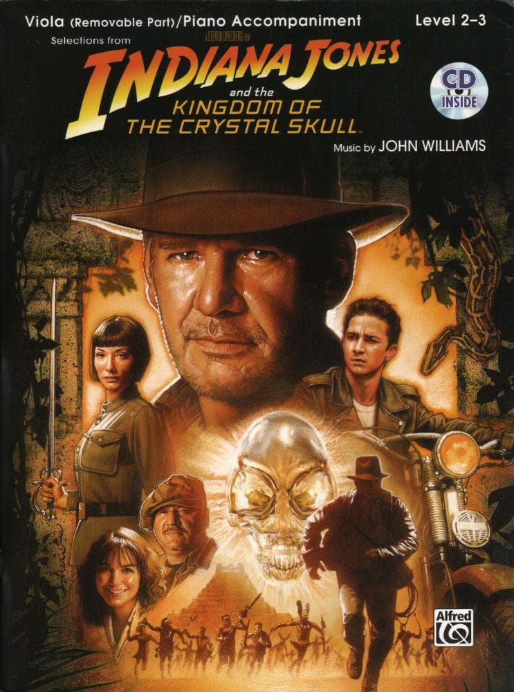 Williams, John - Indiana Jones: Kingdom of the Crystal Skull - Viola solo - Book/CD set - Alfred Music Publishing