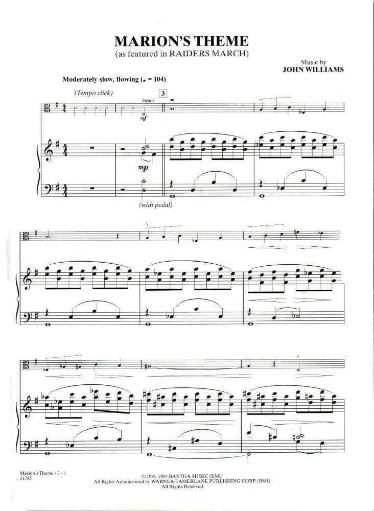 Williams, John - Indiana Jones: Kingdom of the Crystal Skull - Viola solo - Book/CD set - Alfred Music Publishing - Image 3