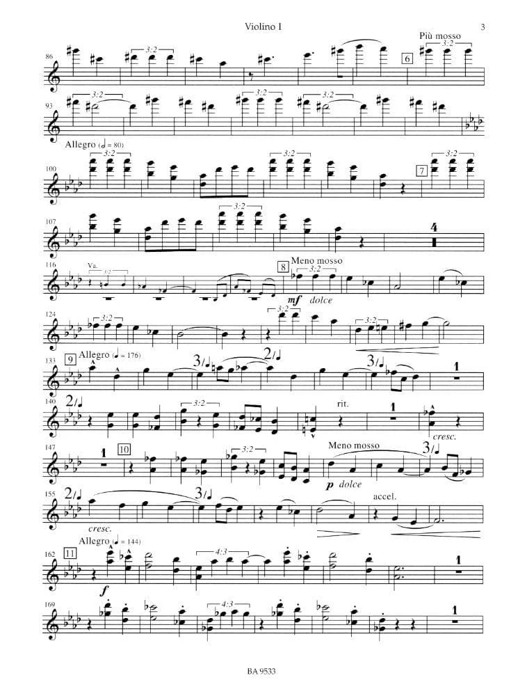 Janáček, Leoš – String Quartet No 2, “Intimate Letters” – Two Violins, Viola, and Cello – edited by Leoš Faltus and Miloš Štědroň – Bärenreiter - Image 3