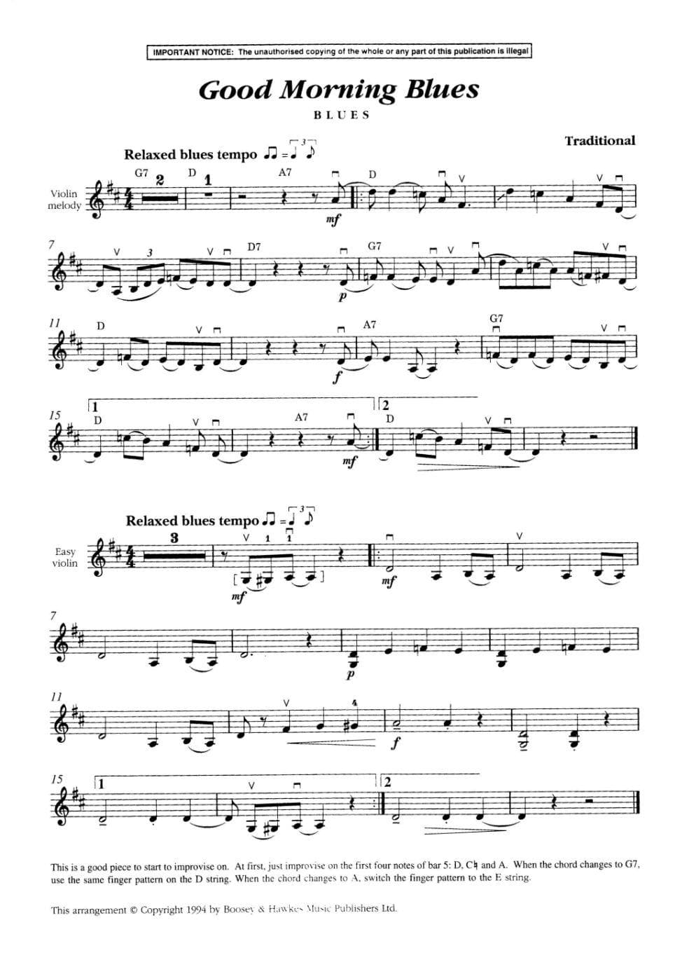 Jones, Edward Huws - Jazz, Blues, and Ragtime - Violin part ONLY - Boosey & Hawkes Edition - Image 3