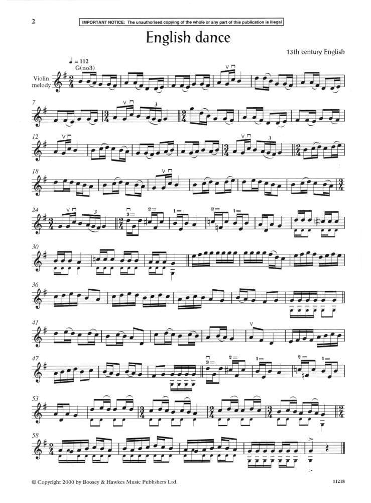 Jones, Edward Huws - The Early Music Fiddler - Violin part ONLY - Boosey & Hawkes Edition - Image 3