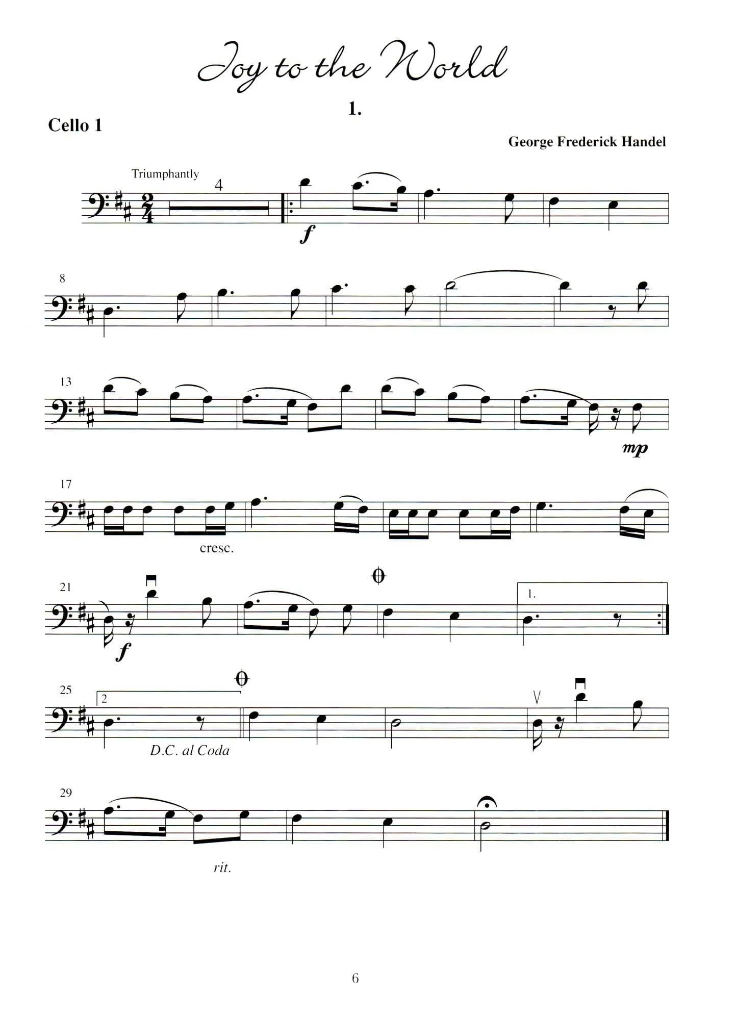 My Very Best Christmas - for One or Two Cellos and Piano - with Optional Online Audio - arranged by Karén Khanagov - Mel Bay Publications - Image 8