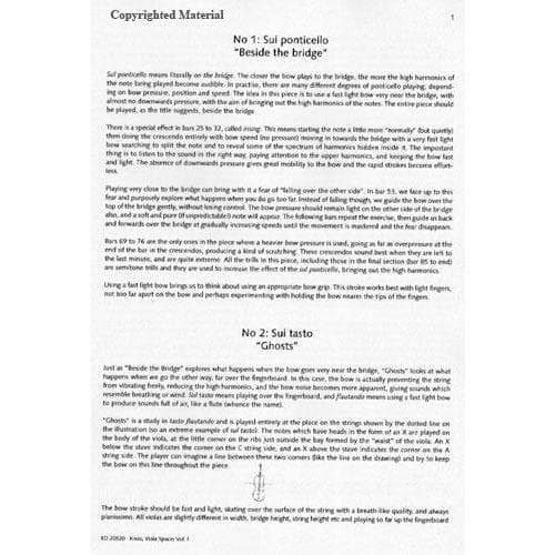 Knox, Garth - Viola Spaces: Contemporary Viola Studies, Volume 1 - Viola solo - Schott Music Edition - Image 3