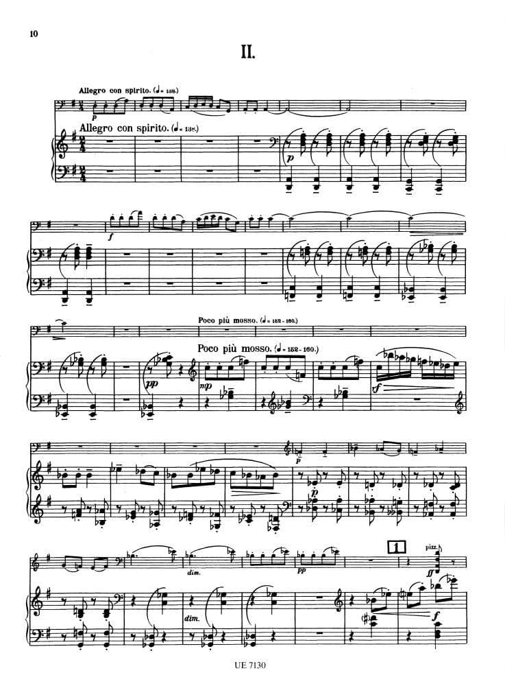 Kodály, Zoltán - Sonata, Op 4 - Cello and Piano - Universal Edition - Image 2