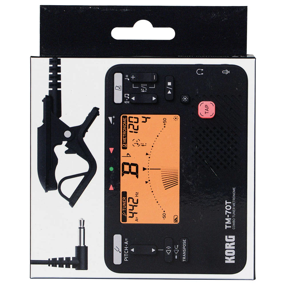 Korg TM-70T Combo Tuner-Metronome with Clip - Image 2