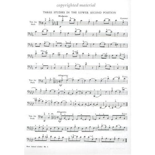 Krane, Charles - New School of Cello Studies, Book 2 - Cello solo - Spratt Music Publishers - Image 2
