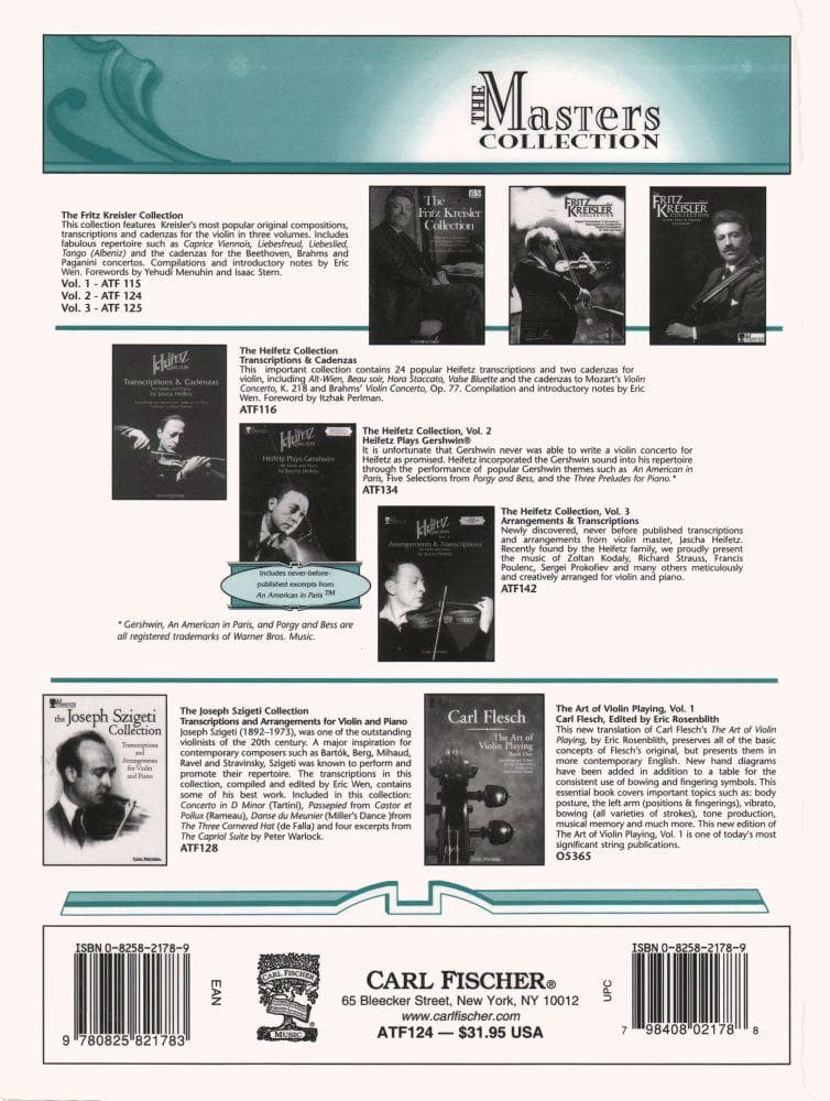 The Fritz Kreisler Collection, Volume 2 - Violin and Piano - edited by Eric Wen - Carl Fischer - Image 4