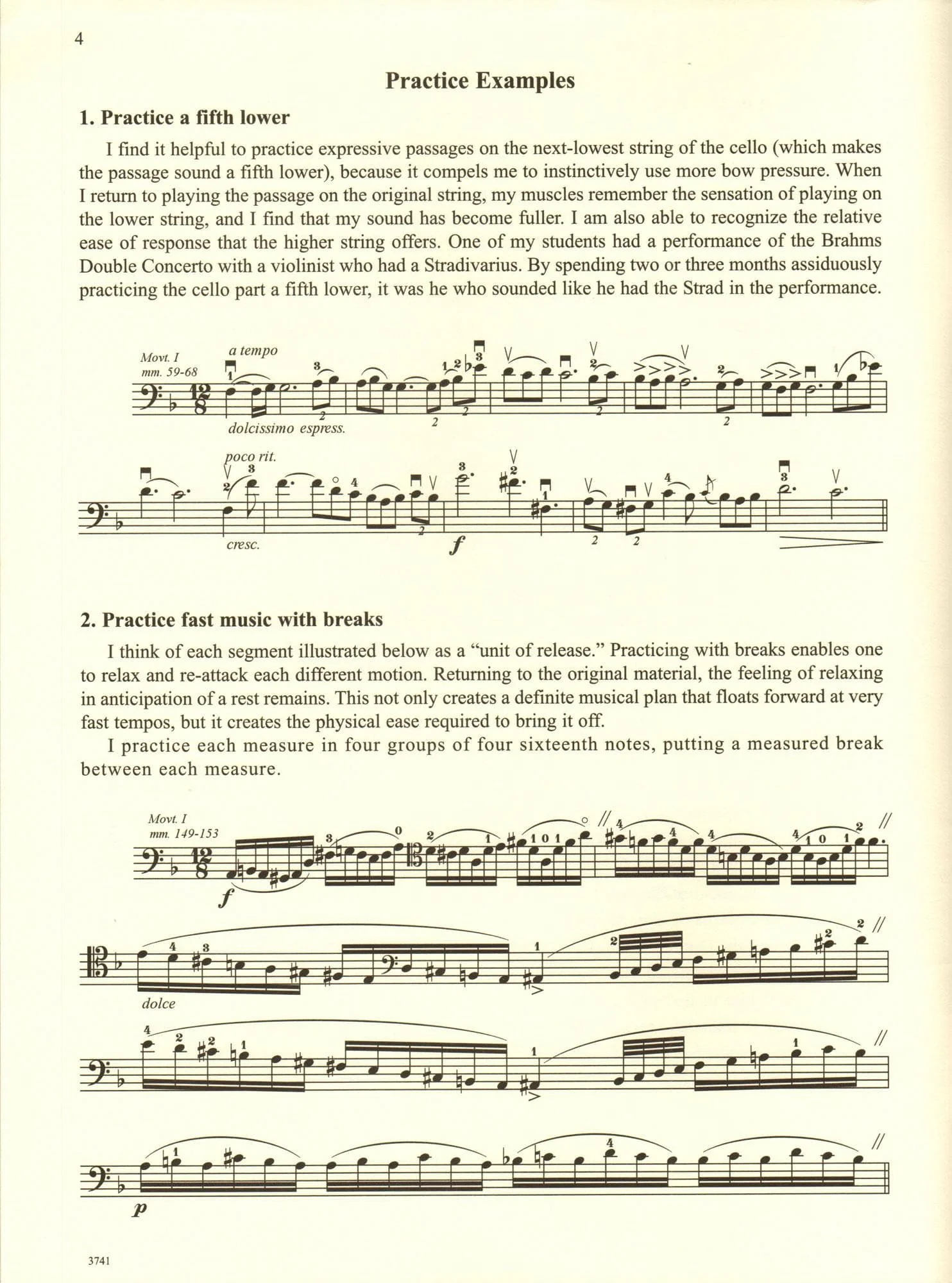 Lalo, Edouard - Concerto in D minor - for Cello - with Optional 2nd Cello, Commentary and Preparatory Exercises by Daniel Morganstern - International - Image 3