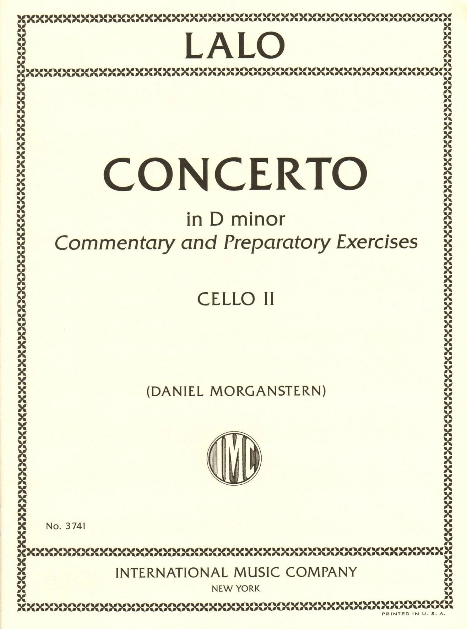 Lalo, Edouard - Concerto in D minor - for Cello - with Optional 2nd Cello, Commentary and Preparatory Exercises by Daniel Morganstern - International - Image 5