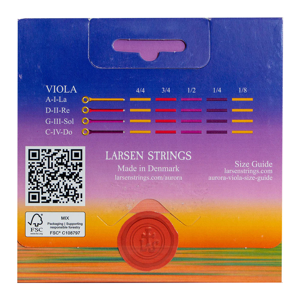 Larsen Aurora Viola Set 15.5"-16.5" Medium - Image 2