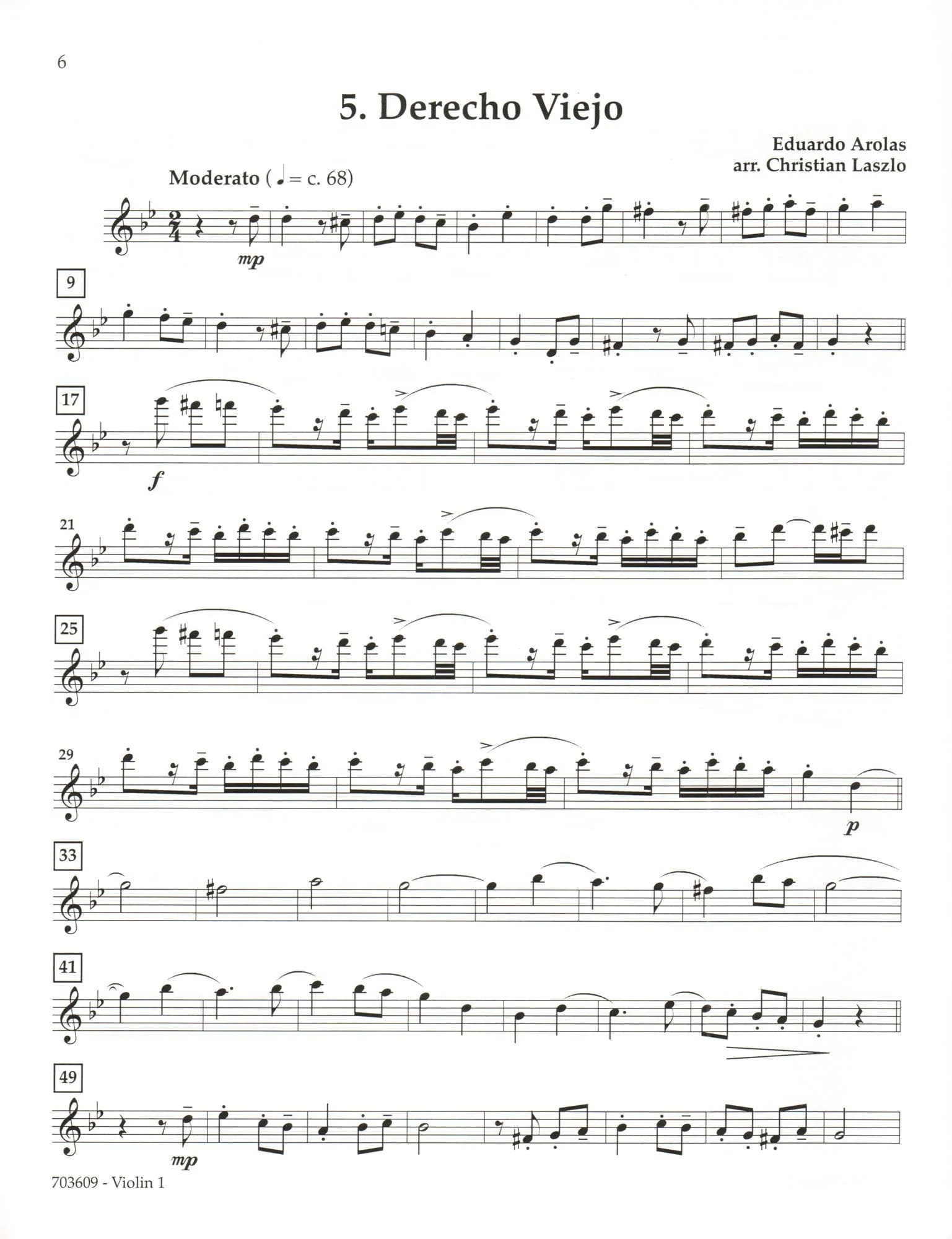 It Takes Four to Tango! - 5 Tangos for String Quartet - arranged by Christian Laszlo - Latham Music - Image 3