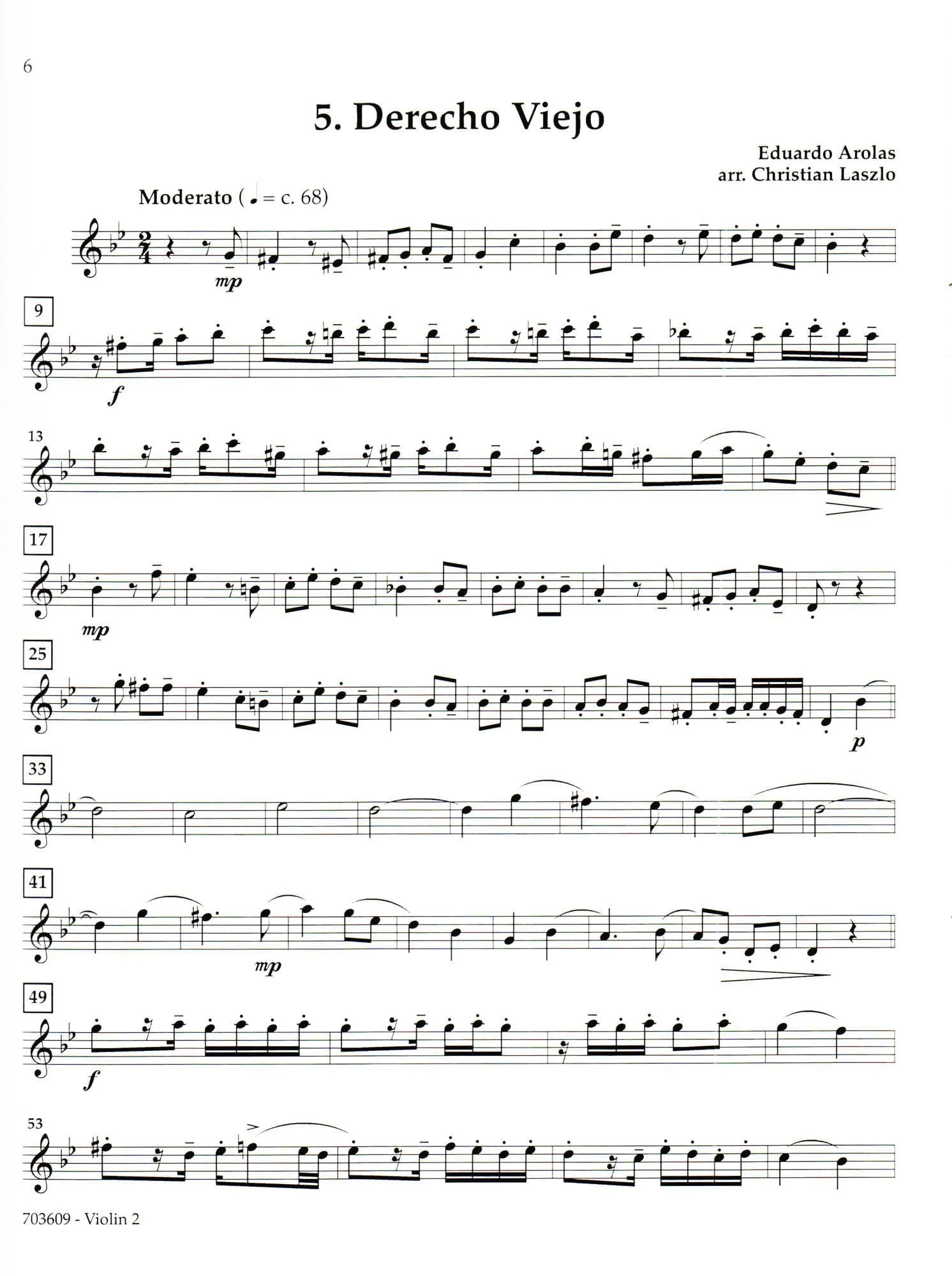 It Takes Four to Tango! - 5 Tangos for String Quartet - arranged by Christian Laszlo - Latham Music - Image 4