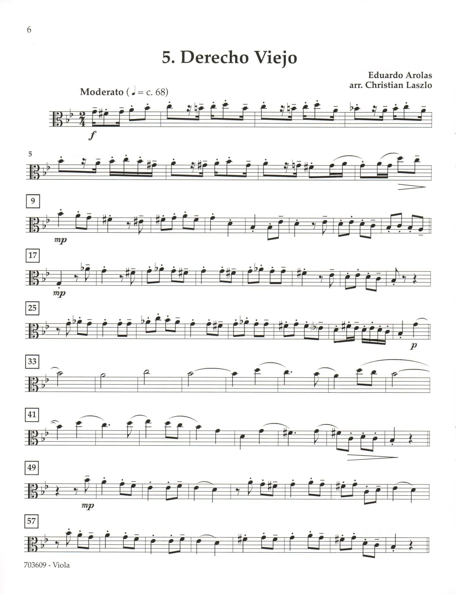 It Takes Four to Tango! - 5 Tangos for String Quartet - arranged by Christian Laszlo - Latham Music - Image 5