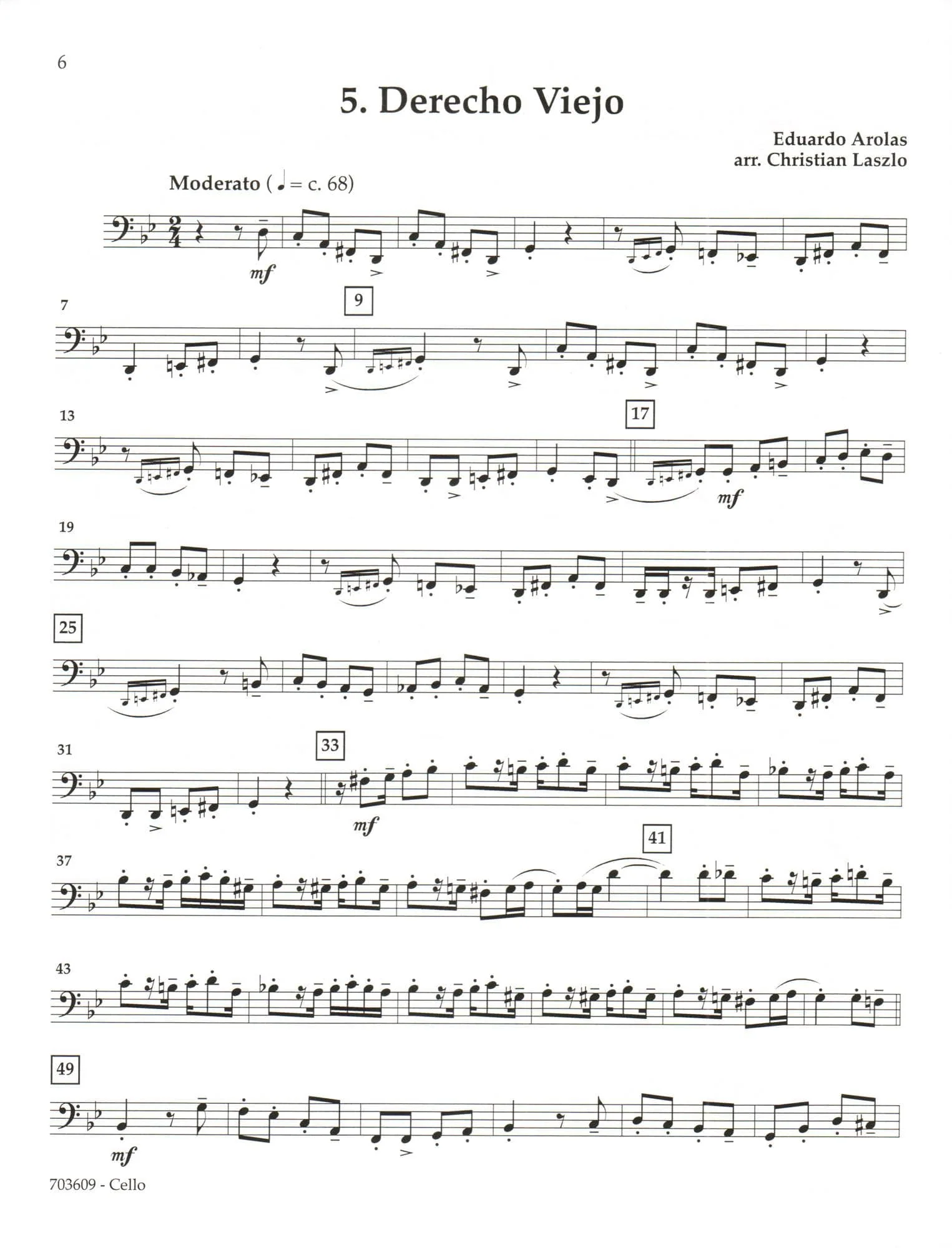 It Takes Four to Tango! - 5 Tangos for String Quartet - arranged by Christian Laszlo - Latham Music - Image 6