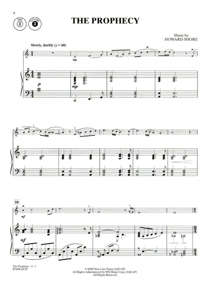 The Lord of the Rings - Violin and Piano - Book/CD set - Warner Brothers Music - Image 3