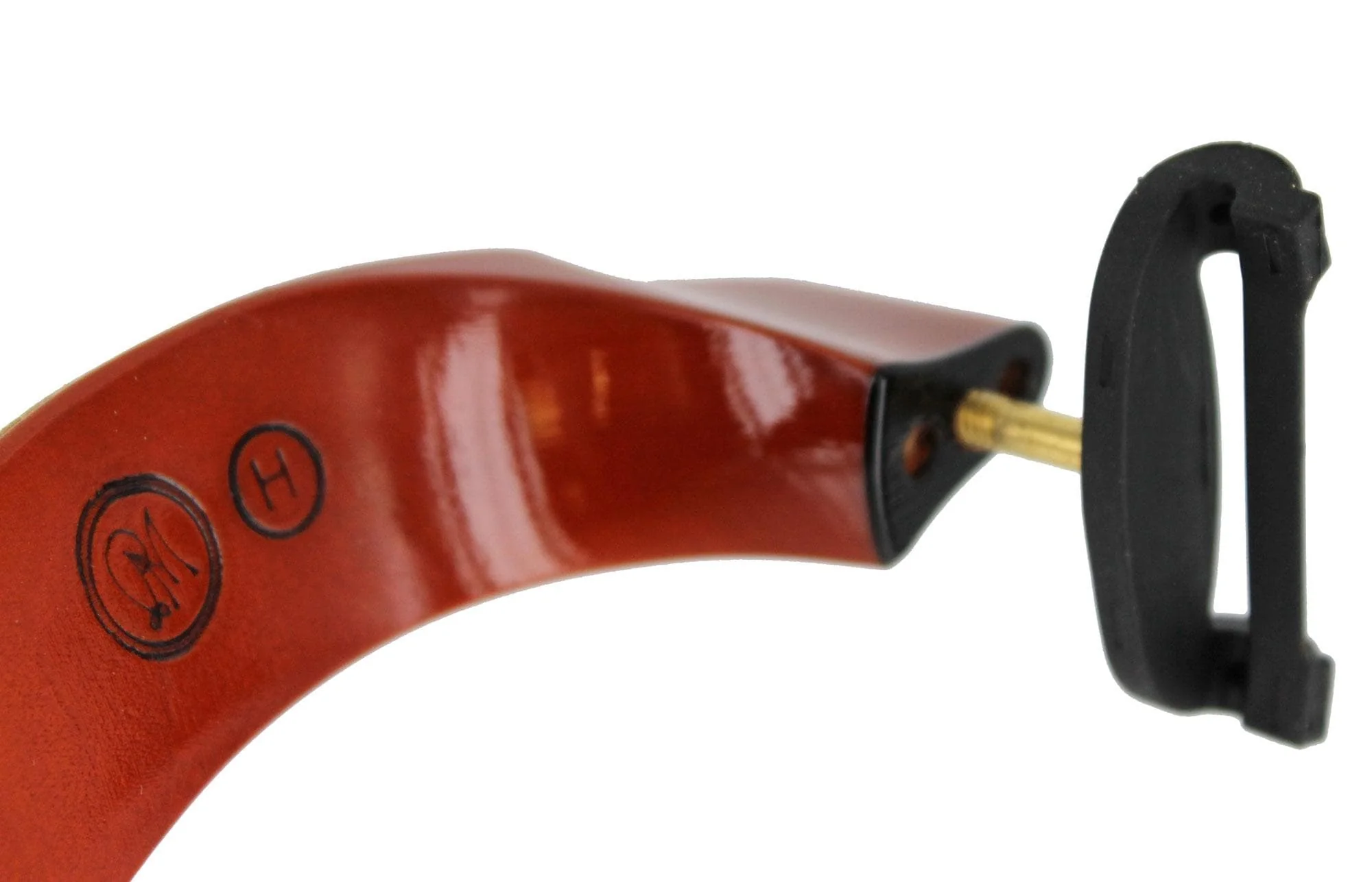 Mach One Violin Shoulder Rest - Maple with Hook - 3/4-4/4 Size - Image 4
