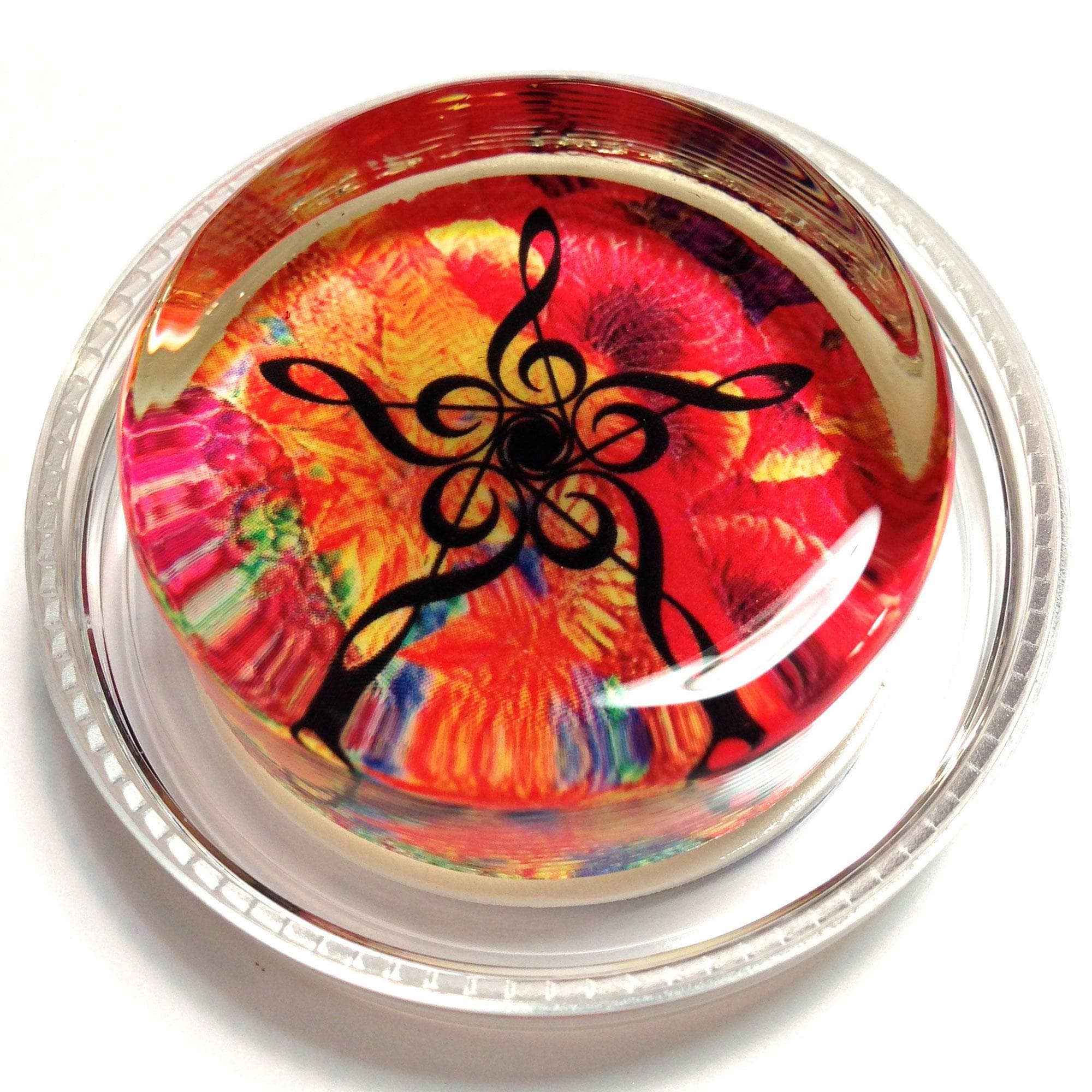 Magic Rosin 3G for Violin and Viola - Groovy Kaleidoscope Treble Clef