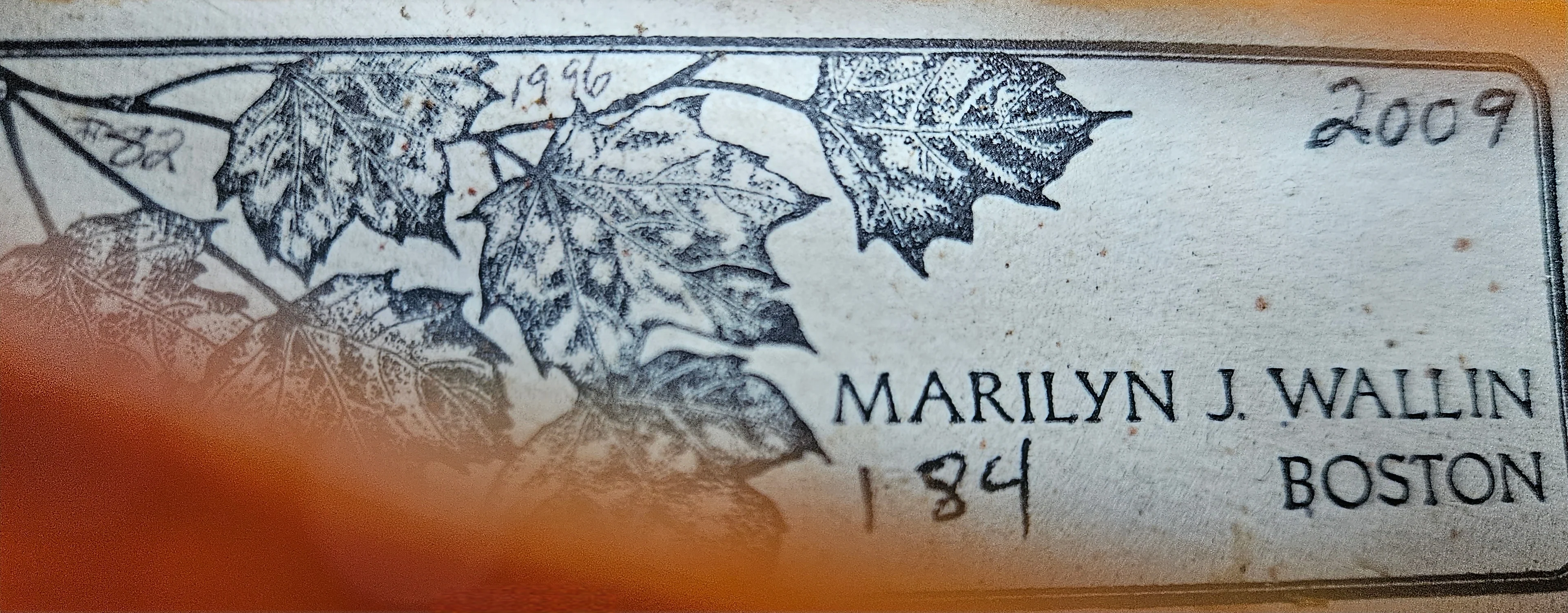 Marilyn Wallin Violin, Boston, 2009 - Image 7