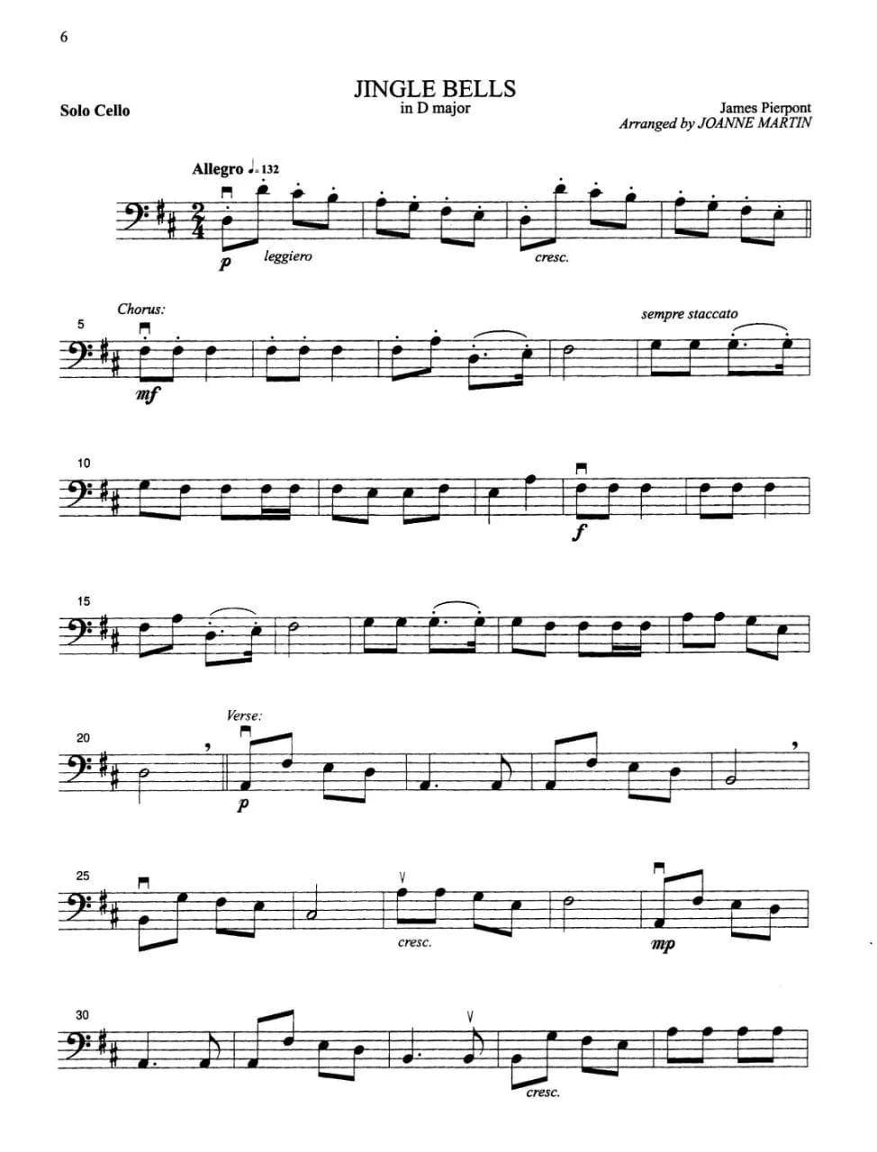 Martin, Joanne - Festive Strings for Solo Cello - Alfred Music Publishing - Image 3