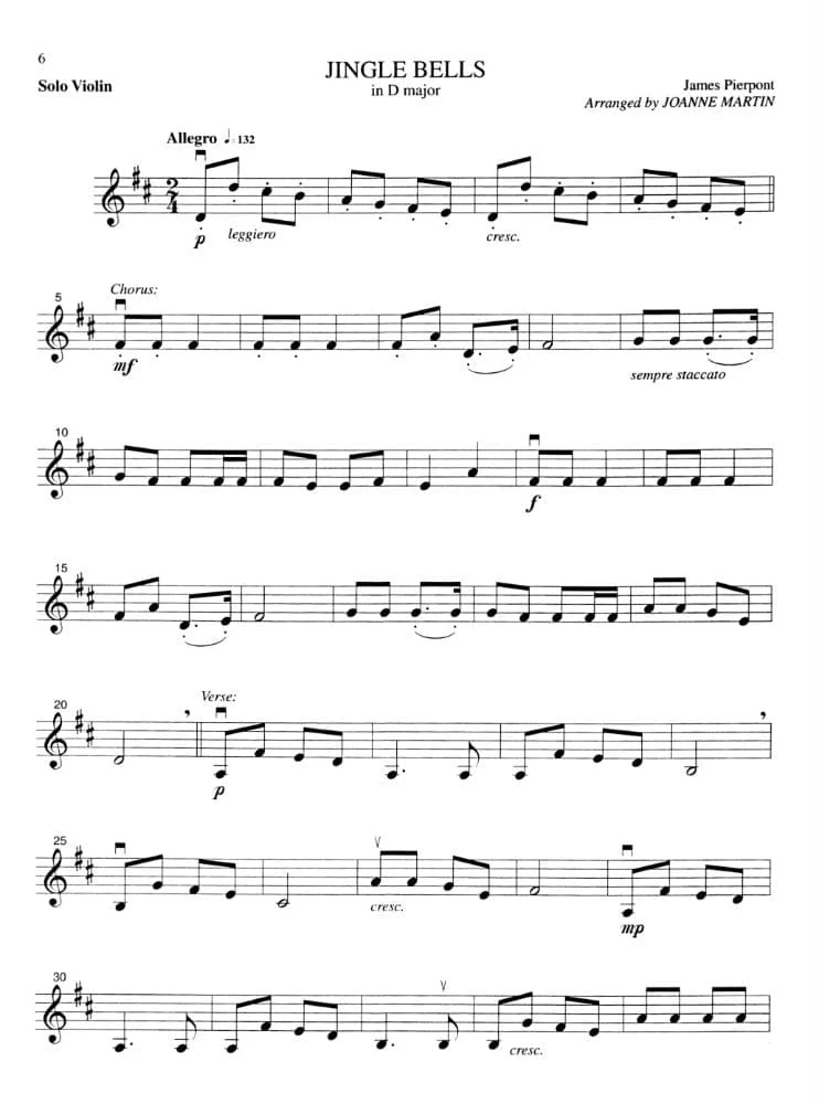 Martin, Joanne - Festive Strings for Solo Violin - Alfred Music Publishing - Image 3
